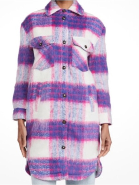 Blank NYC Jackets & Blazers - Blank NYC plaid shacket, L